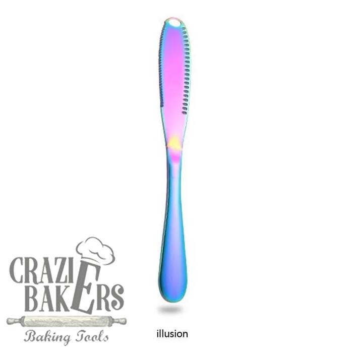 Gambar Pisau Mentega Serbaguna Stainless Steel Butter Cutter Spreader - Illusion dari Crazie Bakers Baking Tools undefined Tokopedia