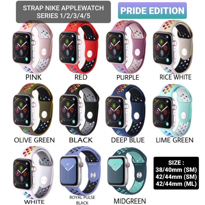 Jual STRAP NIKE APPLE WATCH PRIDE EDITION UKURAN 38MM/42MM/40MM