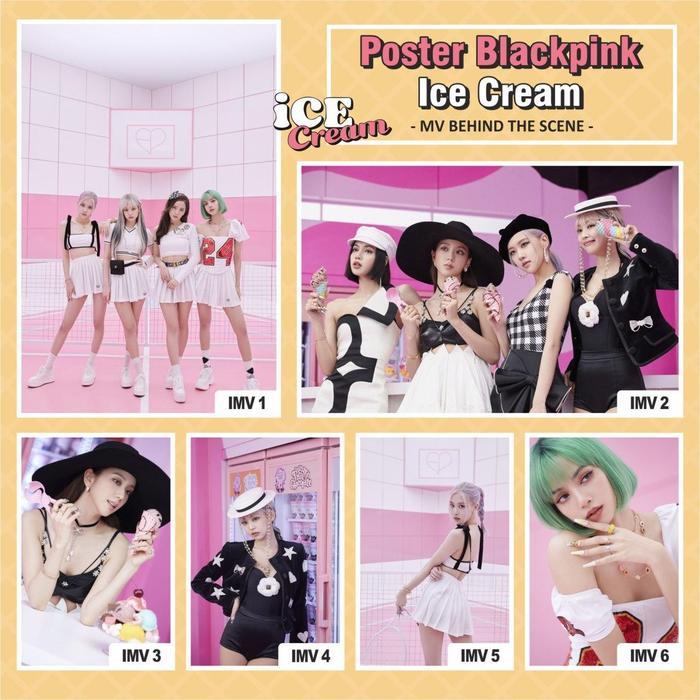 Gambar POSTER BLACKPINK ICE CREAM MV JISOO JENNIE LISA ROSE KPOP - AP150 dari Copytalis undefined Tokopedia
