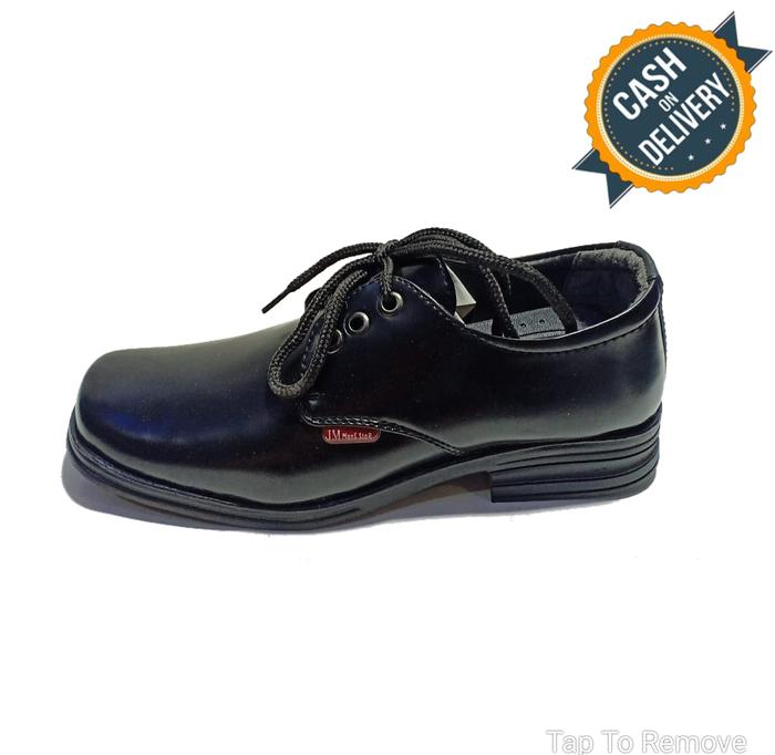 Gambar SEPATU PANTOFEL ANAK LAKI LAKI - HITAM TALI, 35 dari KIDZTUBS undefined Tokopedia