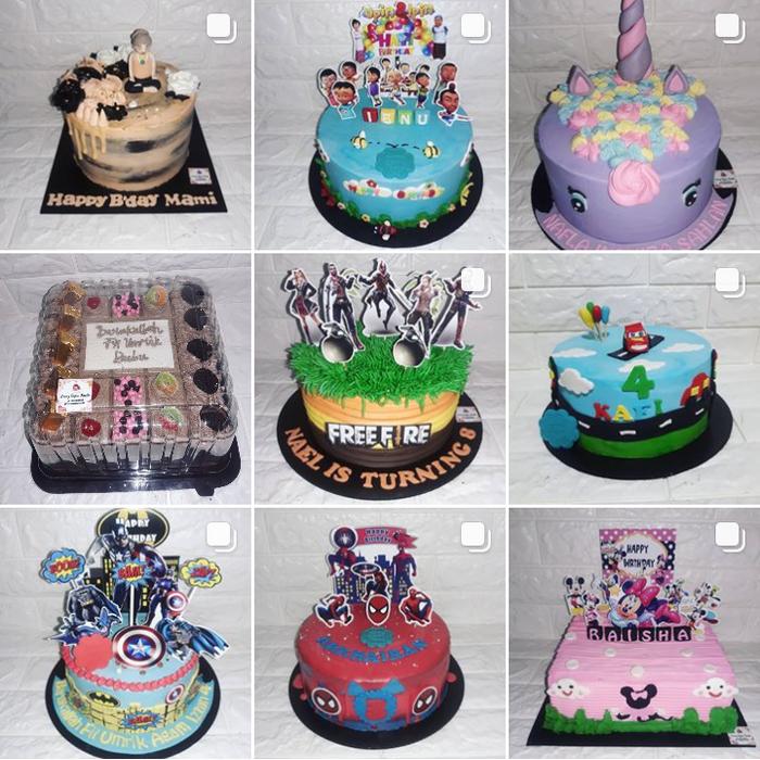 Gambar kue ulang tahun karakter custom cake ultah - Customer Cake dari Saung Jajan Fazila undefined Tokopedia