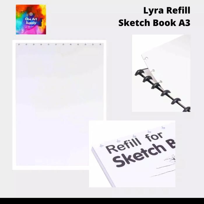 Gambar Lyra sketch book Refill A3 - 30 pages dari One Art Supply undefined Tokopedia