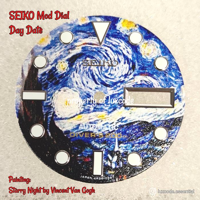 Jual SEIKO DIAL MOD MODIF Great wave of KANAGAWA Stary Night Van Gogh jam -  STARRY NIGHT - Jakarta Pusat - Luxcode | Tokopedia