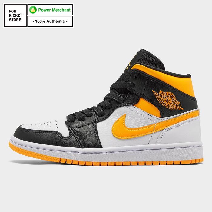 Jual NIKE AIR JORDAN MID SE LASER ORANGE BLACK 39 Kota