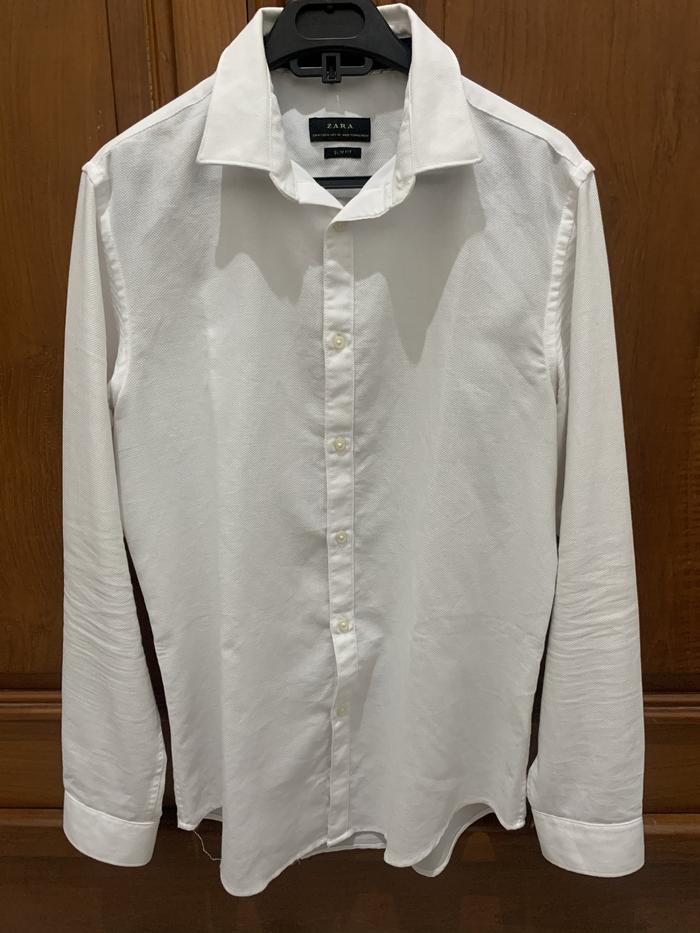 Jual Kemeja zara pria slim fit original 