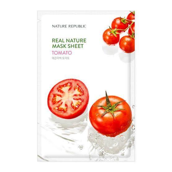 Gambar NATURE REPUBLIC - Real Nature MASK SHEET - CHAMOMILE - TOMATO dari Shels store undefined Tokopedia