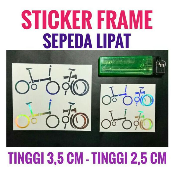Jual Stiker Sepeda Lipat Hologram Cutting Sticker Kota Yogyakarta Momo Sticker Jogja Tokopedia