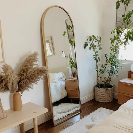 Gambar cermin badan standing mirror cermin berdiri minimalis dari JAZZ FURNITURE JEPARA undefined Tokopedia