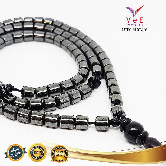 Gambar Tasbih Batu Blustin 99 Butir - VeE Kalung Tasbih Tasbeh - Tabung dari Vee Jewelry Store undefined Tokopedia