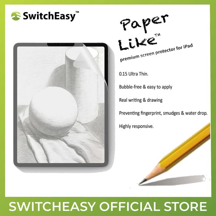 Gambar Screen Guard Paperlike SwitchEasy Anti Gores iPad 7 8 Air Pro Mini dari Tech Studio Indonesia undefined Tokopedia