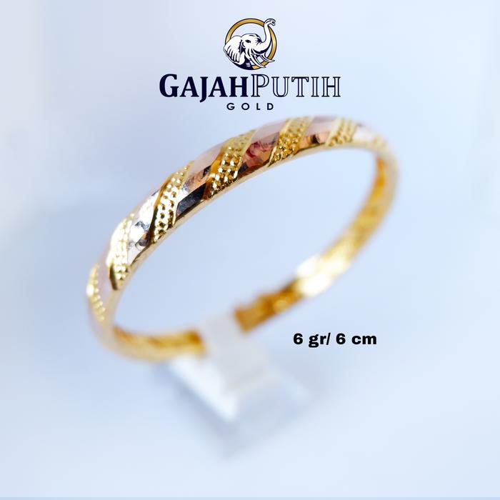 Jual 6 Gr Gelang Model Bangkok Zebra Asli Emas Kab Sleman Gajah Putih Gold Tokopedia