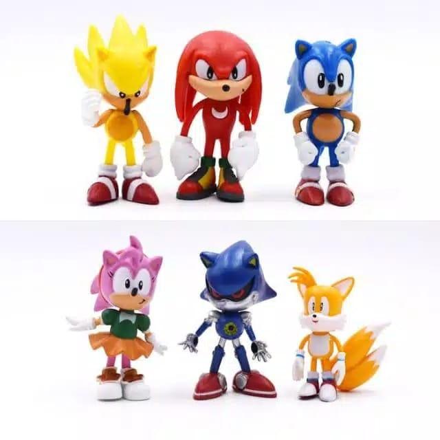 Sonic the Hedgehog 6Pieces/Lot Figures PVC Shadow Tails Characters 2019 Sonic the Hedgehog 6Pieces/Lot Figures PVC Shadow Tails Characters 2019