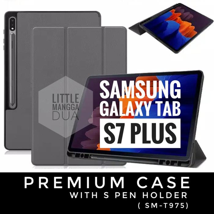 Jual Case Samsung Galaxy Tab S7 Plus (T975) Premium Flip Cover Tab