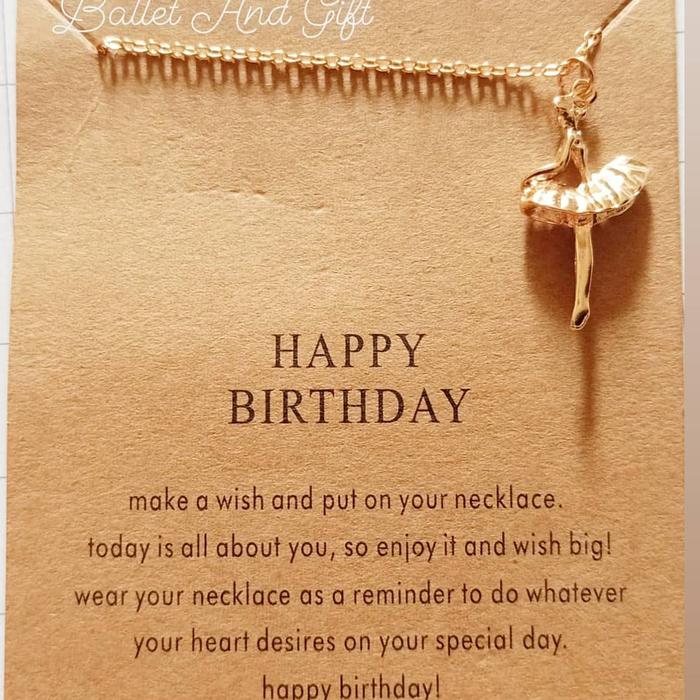Jual Kalung Ballerina Warna Gold Ucapan Happy Birthday Jakarta Utara Dekor By Lz Tokopedia
