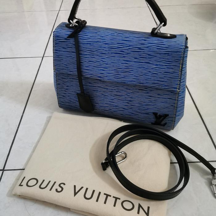 LV cluny BB EPI LEATHER DENIM HANDBAG 