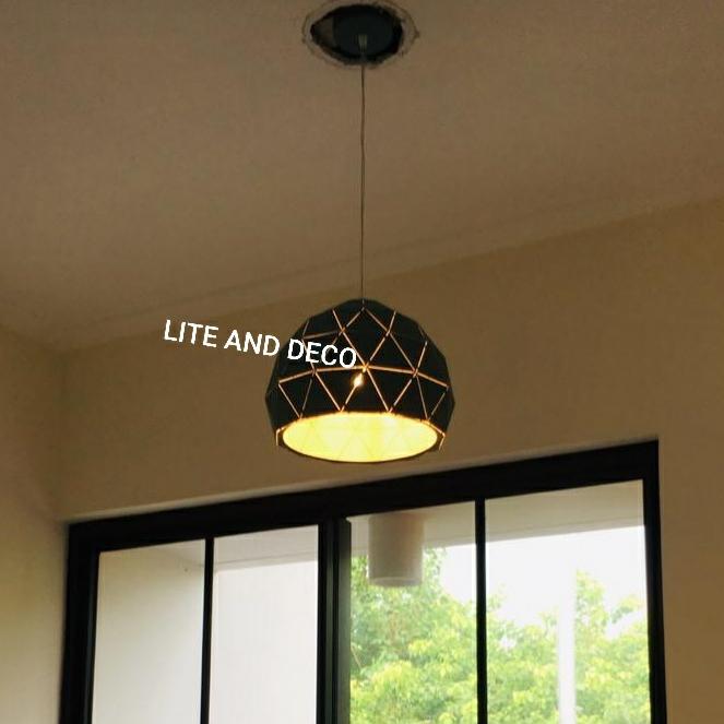 Gambar Lampu Gantung SCP 7529 280 - Hitam dari LITEANDDECO undefined Tokopedia