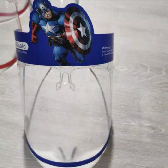 Gambar faceshield anak kacamata karakter lucu - Capten America dari Kyumi Collection 88 undefined Tokopedia