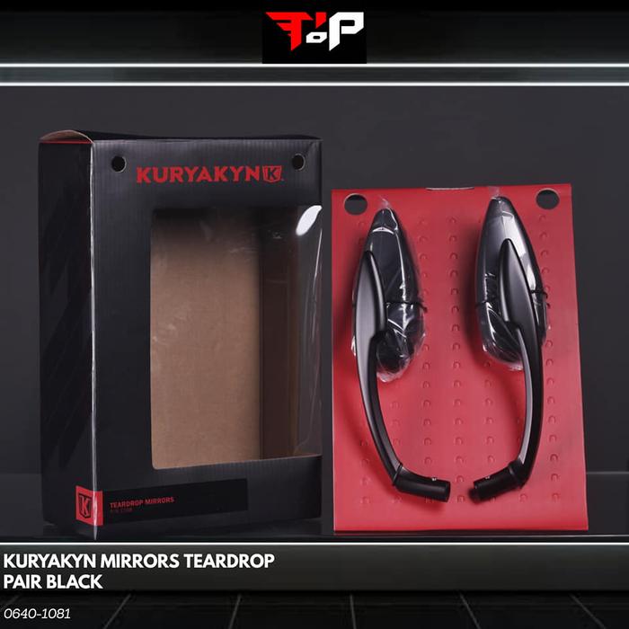 Gambar KURYAKYN MIRROR TEARDROP BLACK SPION PAIR ORIGINAL PRODUCT dari Tiptop proshop undefined Tokopedia
