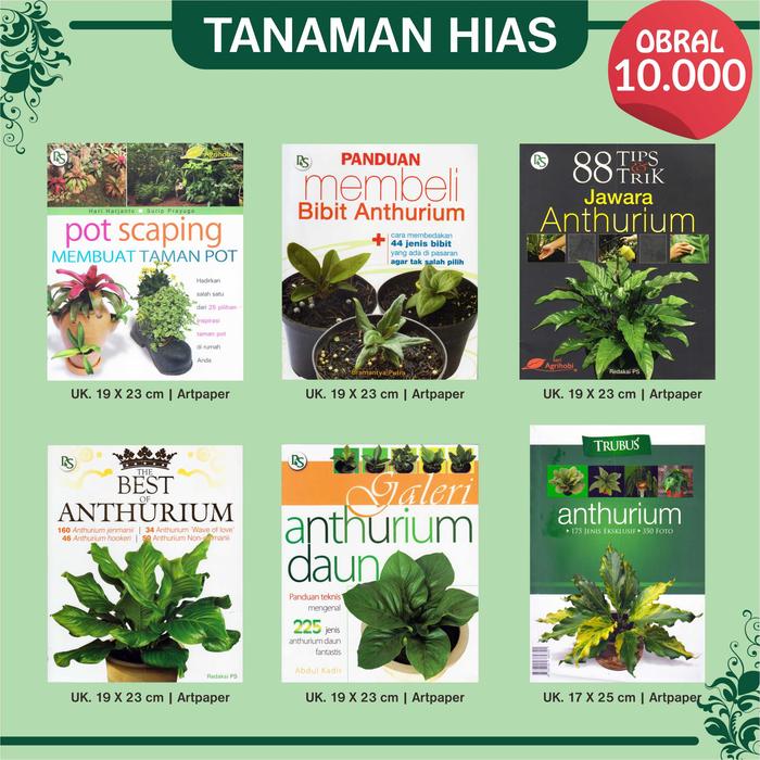 Gambar BUKU OBRAL ANEKA TANAMAN HIAS ORIGINAL |3| Rp. 10.000 / Pustaka Baru Press - BTO - Pot scaping dari Pustaka Baru Press undefined Tokopedia