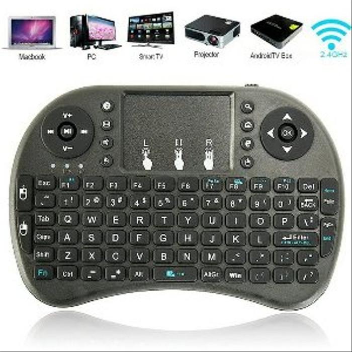 Jual Mini Keyboard Touchpad Wireless i8 2.4G Original For PC Android TV ...