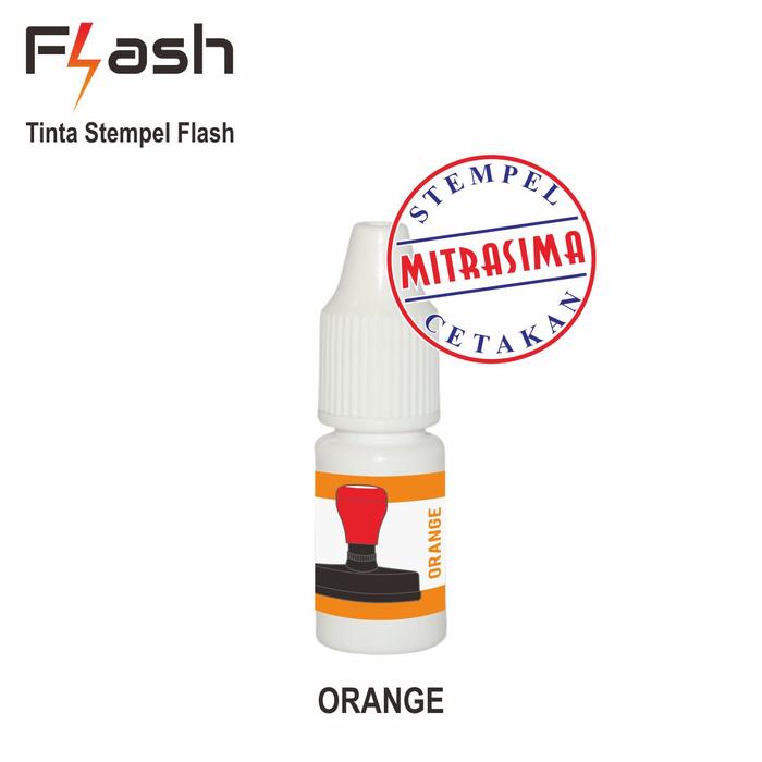 Gambar Tinta untuk Stempel Flash - Orange dari Mitrasima Stamp undefined Tokopedia