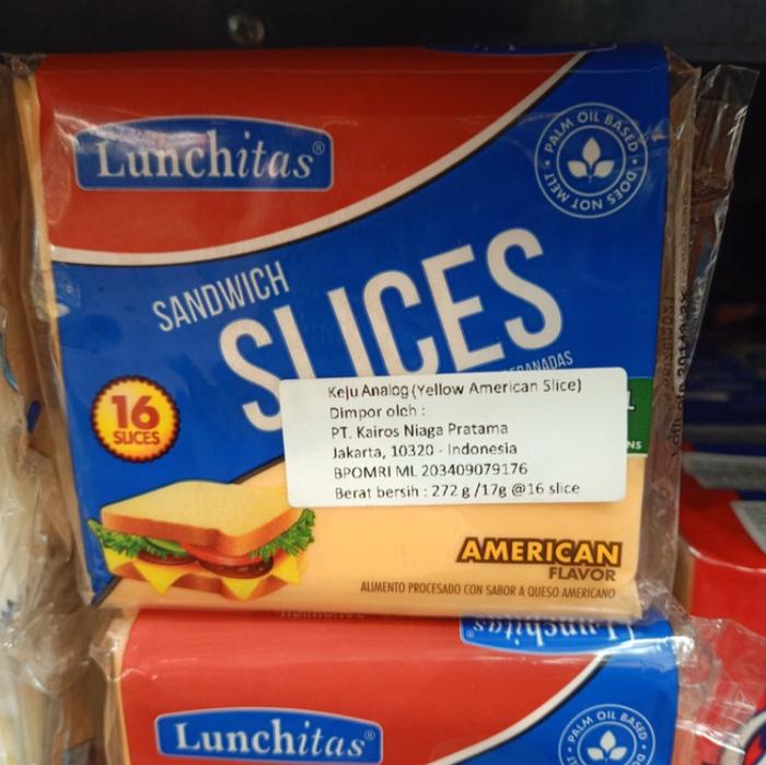 Jual Lunchitas Sandwich Slice American Flavour Cheese 272gr Kota Tangerang Makmur Market Tokopedia