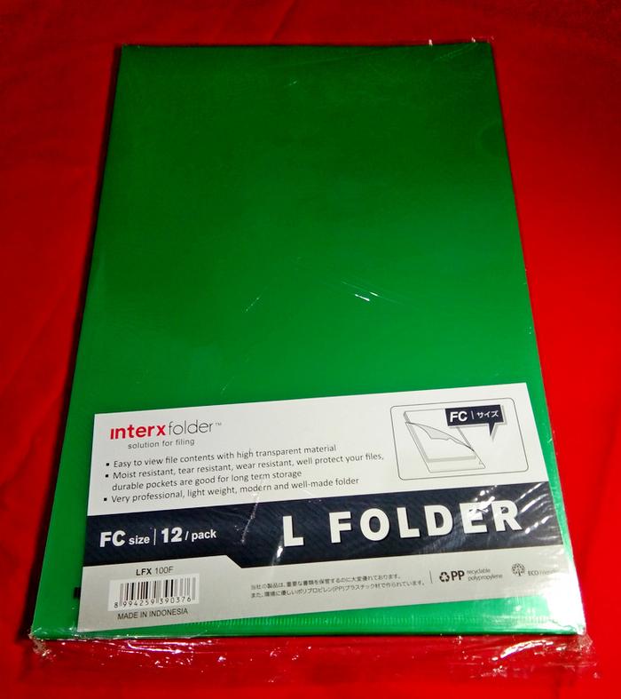 Map L Filex Jual InterX Folder LFX-100F Map L F4 ( 1 Pack - 12 Pcs ) - Hijau ...
