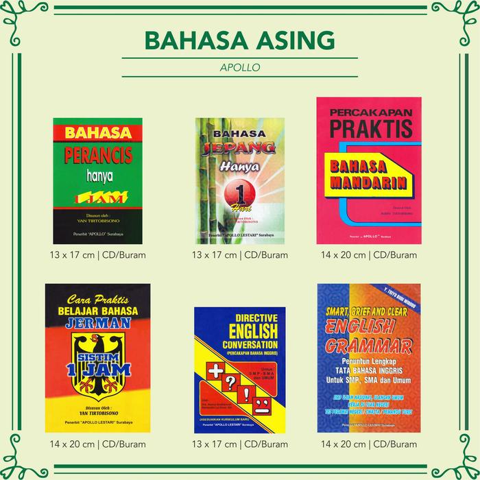 Gambar BUKU BAHASA ASING Apollo Banyak Bahasa - prancis 1 jam dari Pustaka Baru Press Kab. Bantul Tokopedia