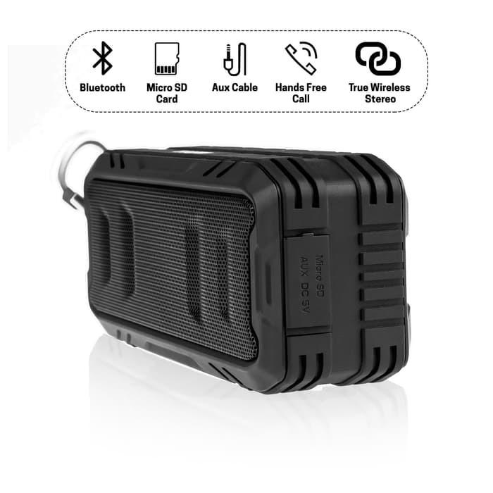 Gambar EGGEL TERRA 2 / TERRA2 Waterproof Portable Bluetooth Speakers Original - Hitam dari tokona simomo undefined Tokopedia