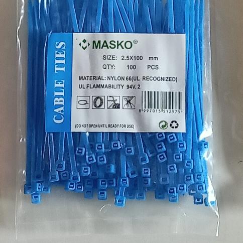 Gambar ties kabel 100 mm x 2,5mm merah,biru,kuning - Biru dari ID Smart Outlet undefined Tokopedia