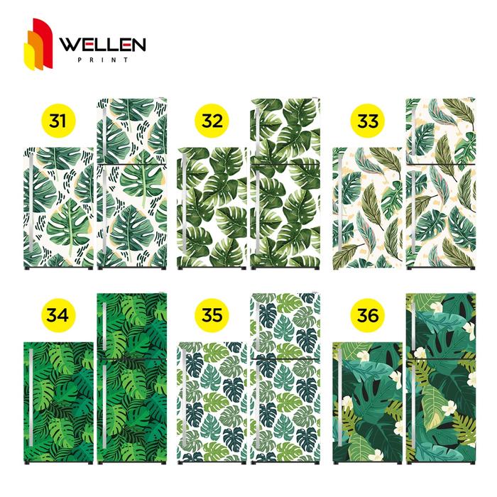 Gambar WELLEN PRINT - Cetak Sticker Kulkas 1 Pintu Custom / Print Stiker Kulkas 2 Pintu Tropis - Floral 31, 1 pintu dari WELLEN PRINT OFFICIAL undefined Tokopedia