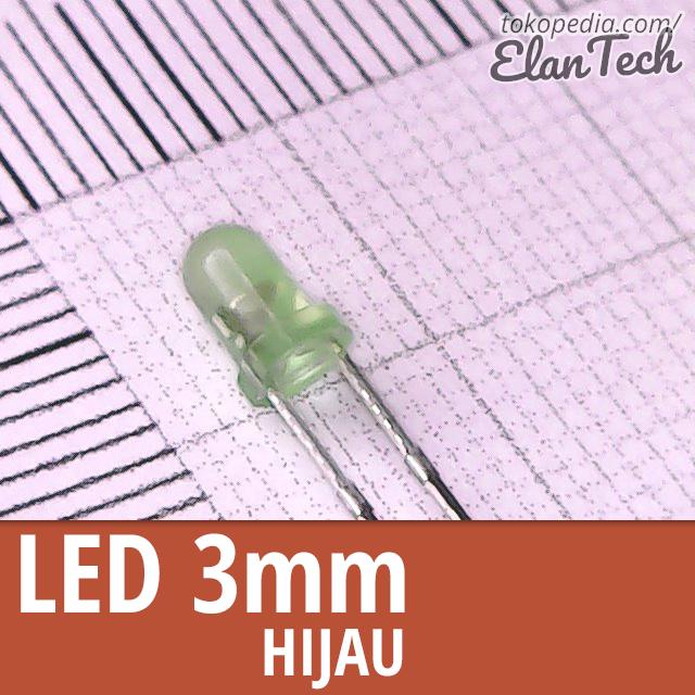 Jual LED 3mm diffused Merah Kuning Hijau Generik 3 mm - Pilih Varian ...