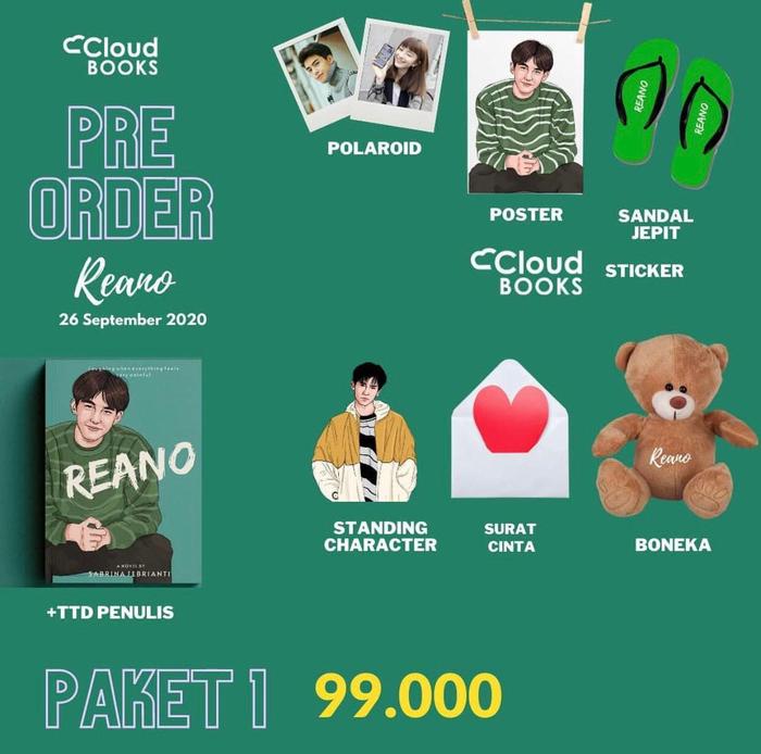 Gambar REANO - Sabrina Febriyanti - Cloud Books - PAKET 1 dari Republikfiksi Kota Administrasi Jakarta Selatan Tokopedia