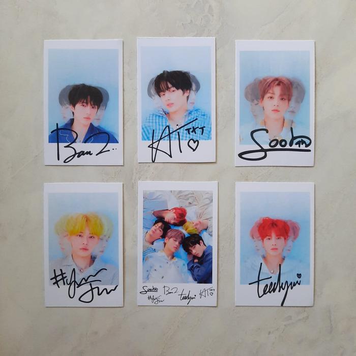 Jual Paket Isi 6 Foto Polaroid Txt Dengan Tanda Tangan Txt Photocard Txt Grup B 6 Foto Kab Semarang Syahlalashop Tokopedia
