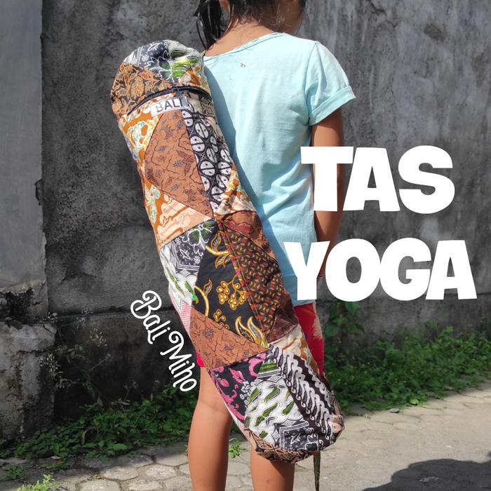 Gambar TAS YOGA KAIN BATIK/TAS BATIK/YOGA MAT BAG/TAS MATRAS YOGA/TAS KARPET dari bali miho undefined Tokopedia