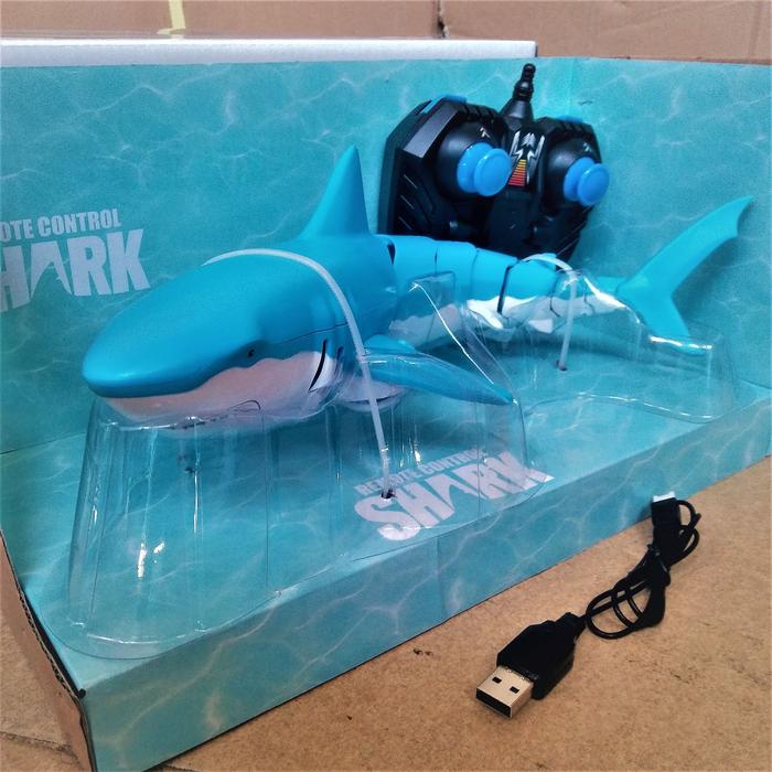Gambar MAINAN HIU REMOTE CONTROL RENANG DI AIR SHARK DEEP SEA SWIMMING ROBOT dari TokoAnekaMurah undefined Tokopedia