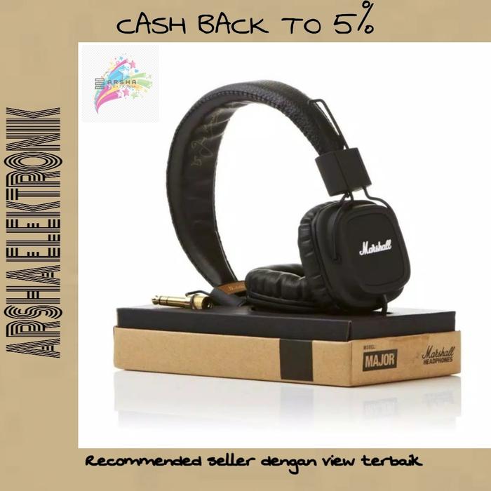 Gambar High Quality Marshall Major Premium Headphone Bass / Headphone Marshal dari ARSHA ELEKTRONIK undefined Tokopedia