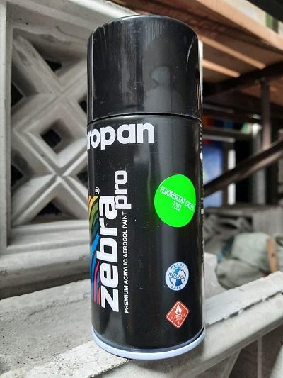 Gambar pylox PROPAN zebra pro cat semprot warna fluorescent - floures green dari Rumah Bunda Mawar undefined Tokopedia