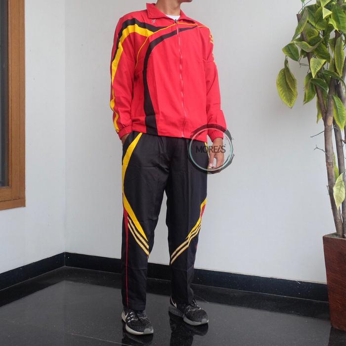 Gambar Setelan Jaket Training Ripstok Falcao Import - Merah, M dari yourmail undefined Tokopedia