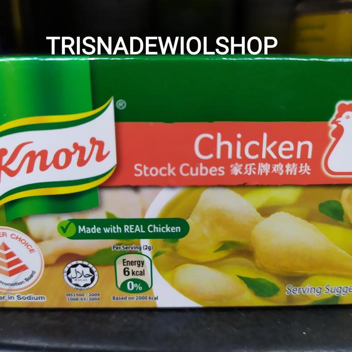 Jual Knorr Chicken Stock Cube Natural No Added Msg With Real Chicken 60gram - Jakarta Timur - Trisnadewiolshop Tokopedia
