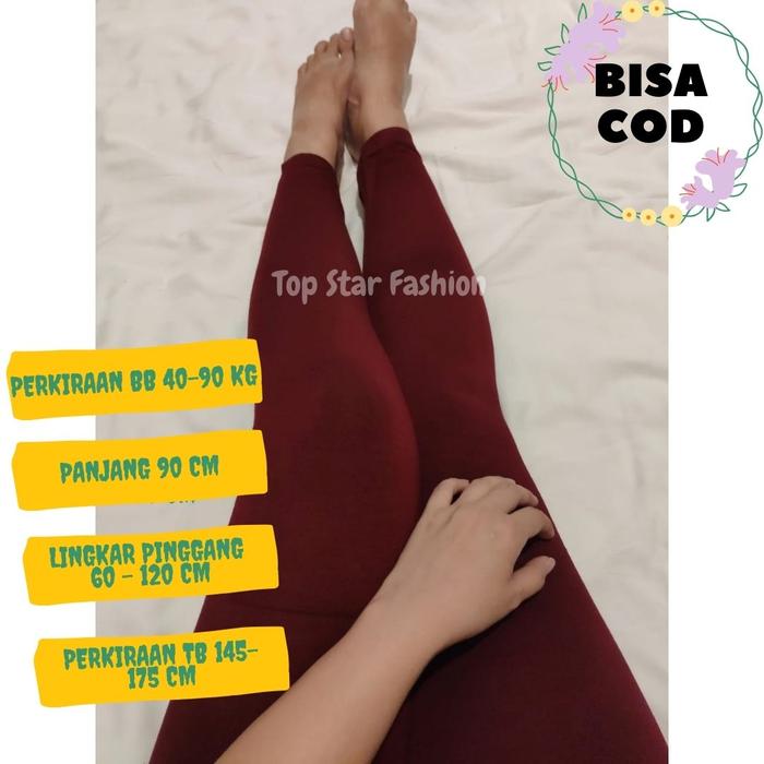 Gambar Legging Polos Import Premium Banyak Warna Fit to 90Kg [BISA COD] - Merah dari Top Star Fashion undefined Tokopedia