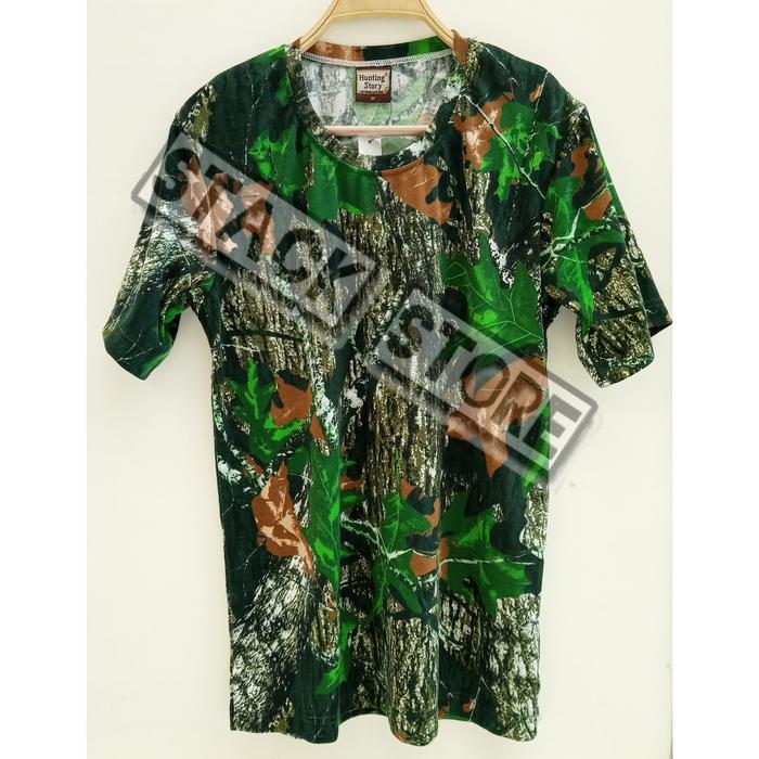 Gambar Kaos Camo Hunting Story Pendek dari Horizontal Stack Store undefined Tokopedia