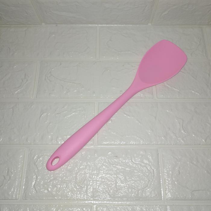Gambar Sodet Silikon 1pcs Spatula Sutil Full Silicone Pink - spoonula dari HomeRepublic undefined Tokopedia