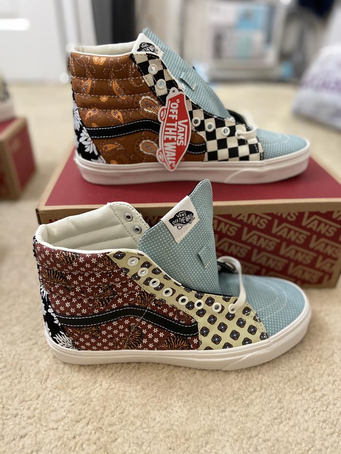 vans patchwork sk8 hi