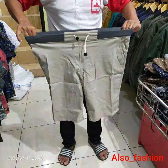 Gambar Celana chino pendek rip extra jumbo 39-45 muat berat badan 120kg - Crem, 38 dari Also_fashion undefined Tokopedia