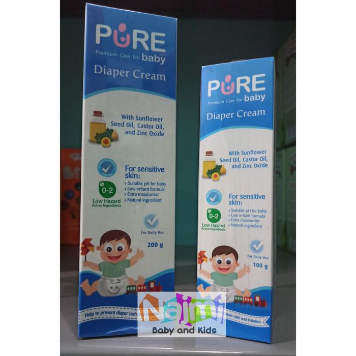 Gambar PureBB Pure BB Baby Diaper Cream 100gr 200gr Krim ruam popok bayi - 100gr dari Najmi Baby and Kids undefined Tokopedia