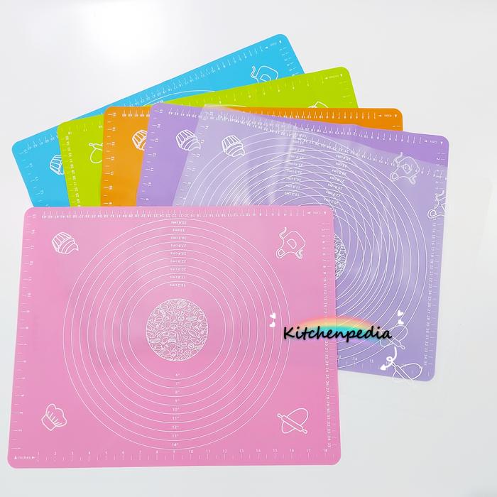 Gambar Alas Adonan Silikon Tatakan Rolling Kue Matras Baking Sheet Roti dari Kitchenpedia New undefined Tokopedia