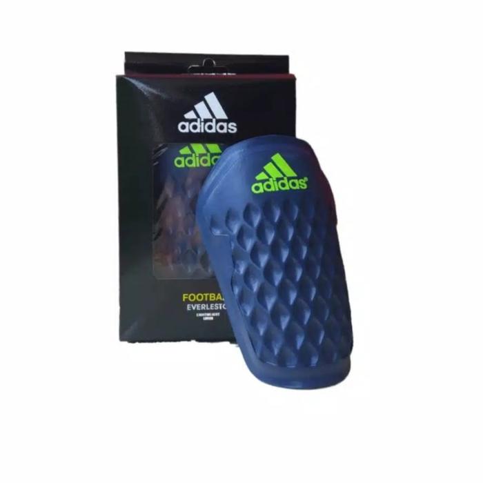 Deker futsal sepak bola pelindung Adidas Nike karet empuk Biru