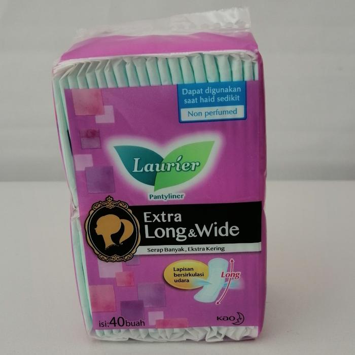 Gambar Laurier Pantyliner Extra Long & wide, Premium Hygiene Care 40 pads - Merah Muda dari toko Arsyad Barokah undefined Tokopedia