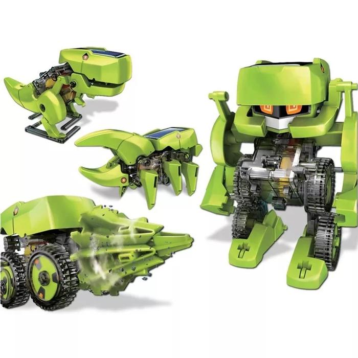 Gambar DIY KIT Robot T3 4in1 Robotic Mainan Edukasi Anak Kit Tenaga Matahari dari Rajacell Bekasi undefined Tokopedia